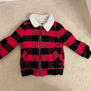 Kids Old Navy Sherpa Lined Zippered Jacket Size 5T